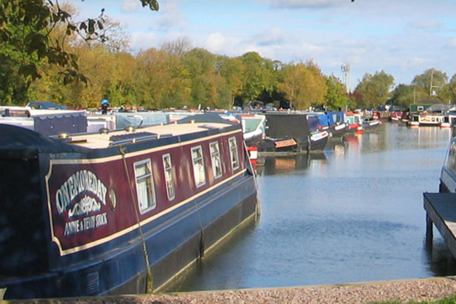 Canal Boats Moored at Gayton